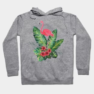 Collection Flamant Rose tropical Hoodie